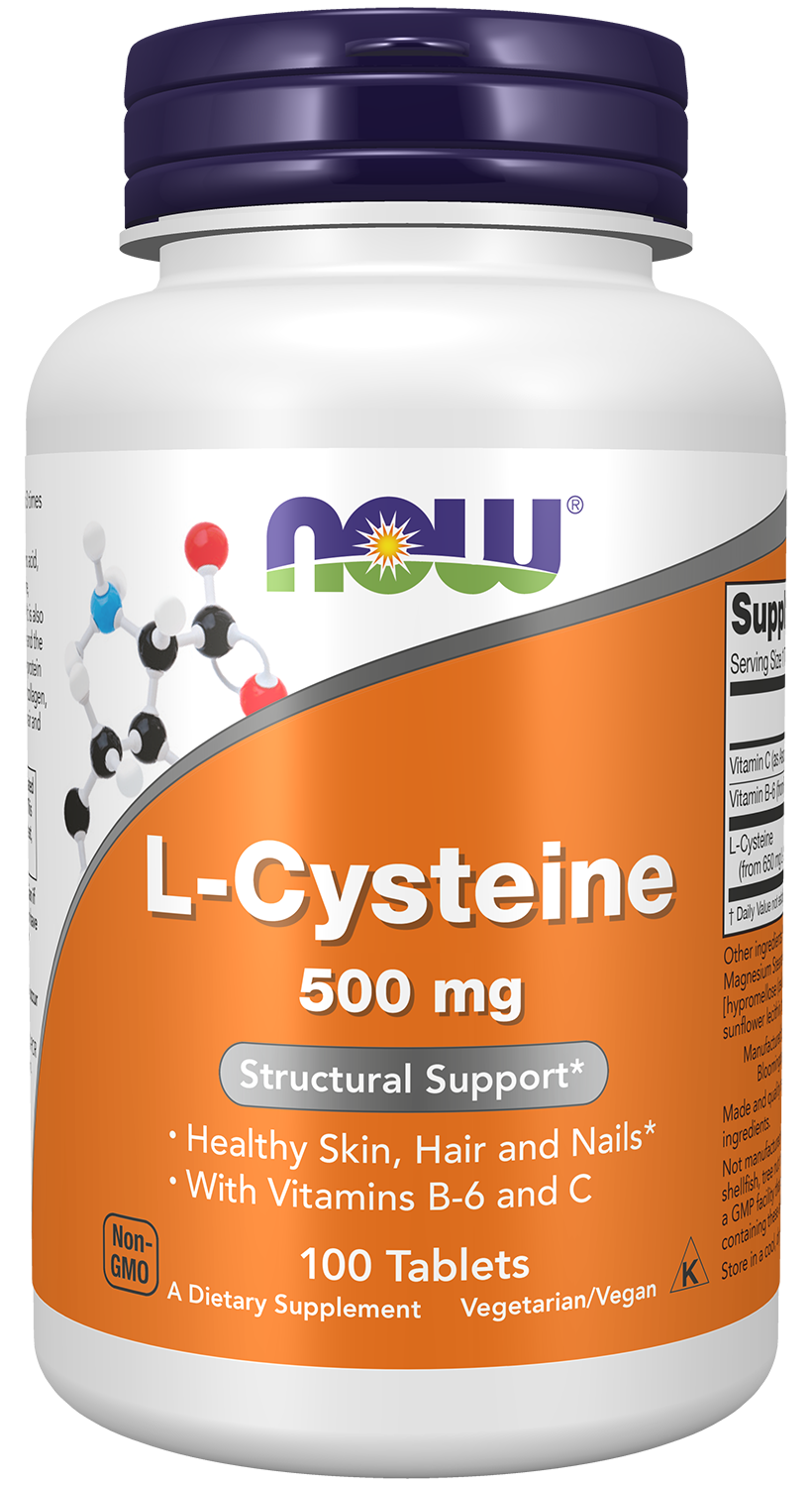 Now Foods L-CYSTEINE 500mg - 100 Tablets
