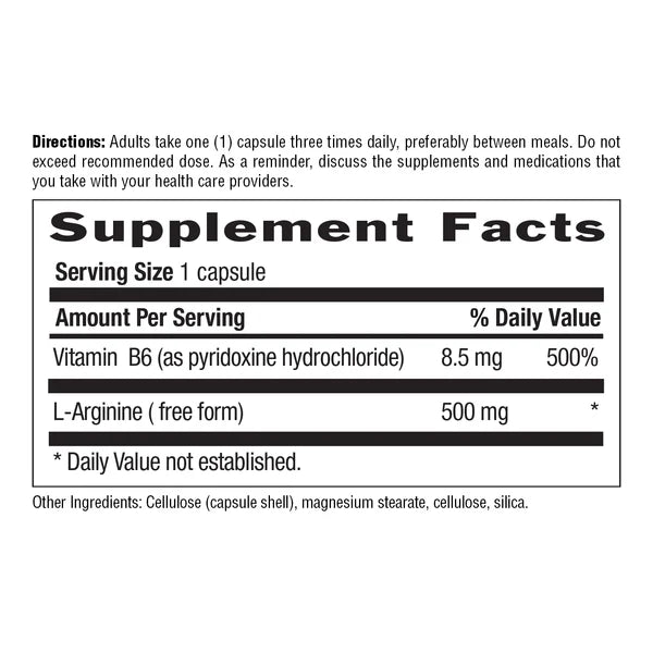 Country Life L-ARGININE 500MG 100 Veg Capsules