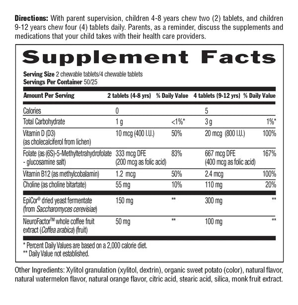 Country Life GUT CONNECTION KIDS COGNITIVE BALANCE 60 Tablets