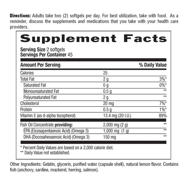 Country Life OMEGA 3 MOOD 90 Softgels