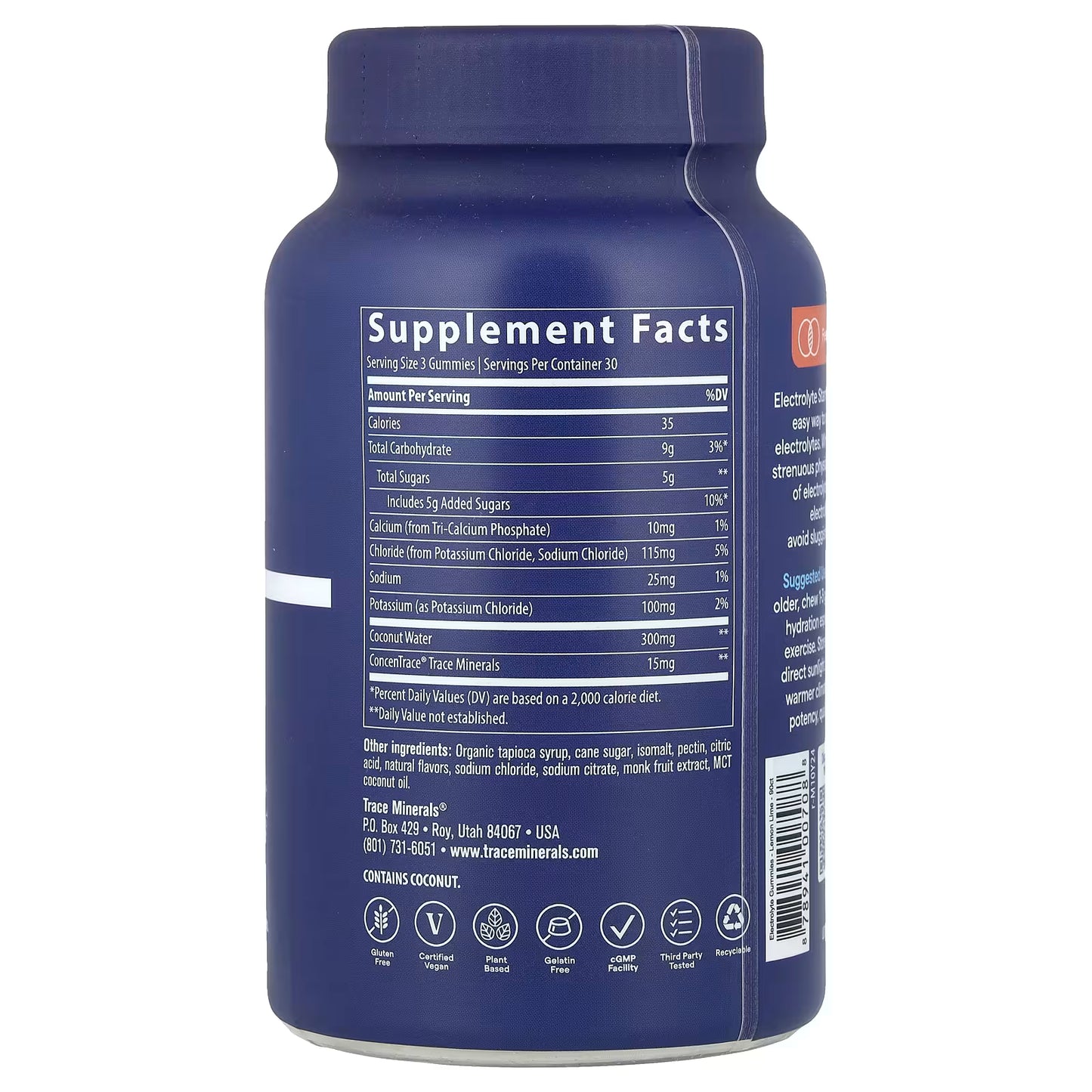 Trace Minerals Electrolyte Stamina Gummies - 90ct