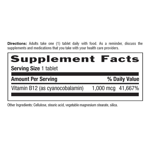 Country Life VITAMIN B12 1000 60 Tablets