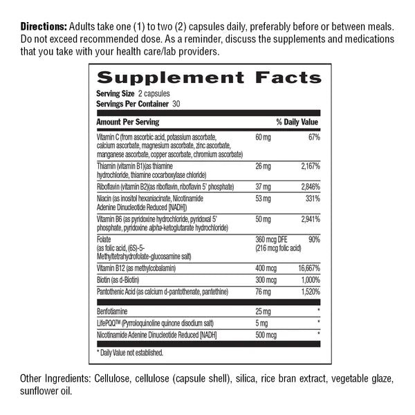 Country Life CO ENZYME B-COMPLEX ADVANCED 60 Veg Capsules