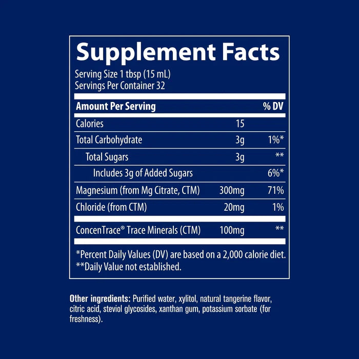 Trace Minerals Liquid Magnesium 300mg - 16oz