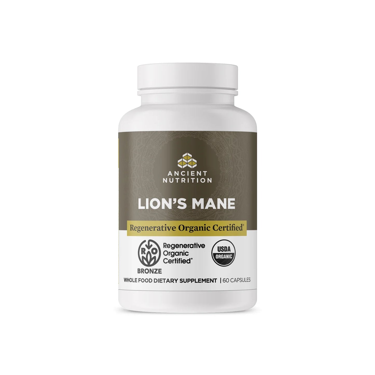 Ancient Nutrition Organic LIONS MANE - 30 Tablets