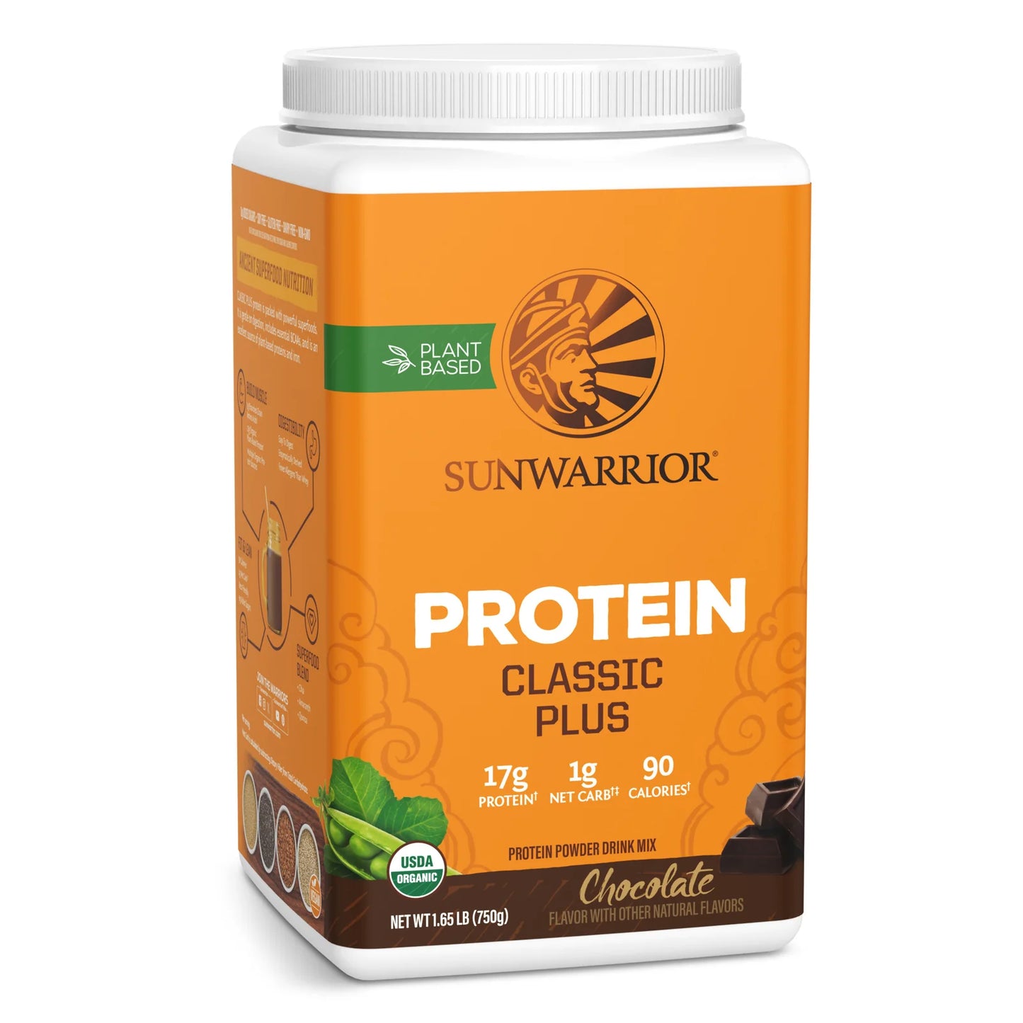 Sunwarrior CLASSIC PLUS PROTEIN ORGANIC 1.65lbs