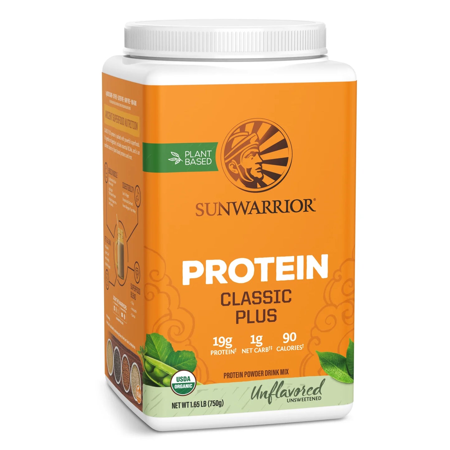 Sunwarrior CLASSIC PLUS PROTEIN ORGANIC 1.65lbs
