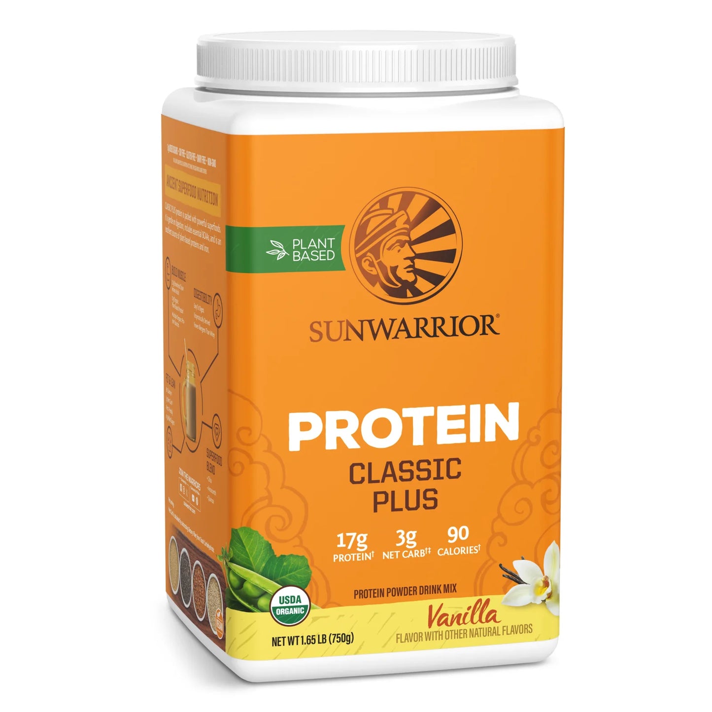 Sunwarrior CLASSIC PLUS PROTEIN ORGANIC 1.65lbs