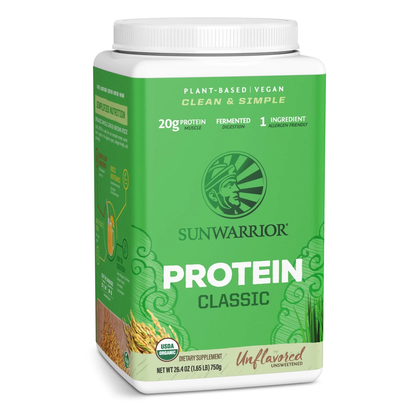 Sunwarrior CLASSIC PROTEIN ORGANIC 1.65lbs