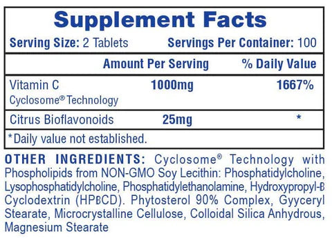 Hi-Tech Pharmaceuticals VITAMIN C 1000 mg - 100 Servings