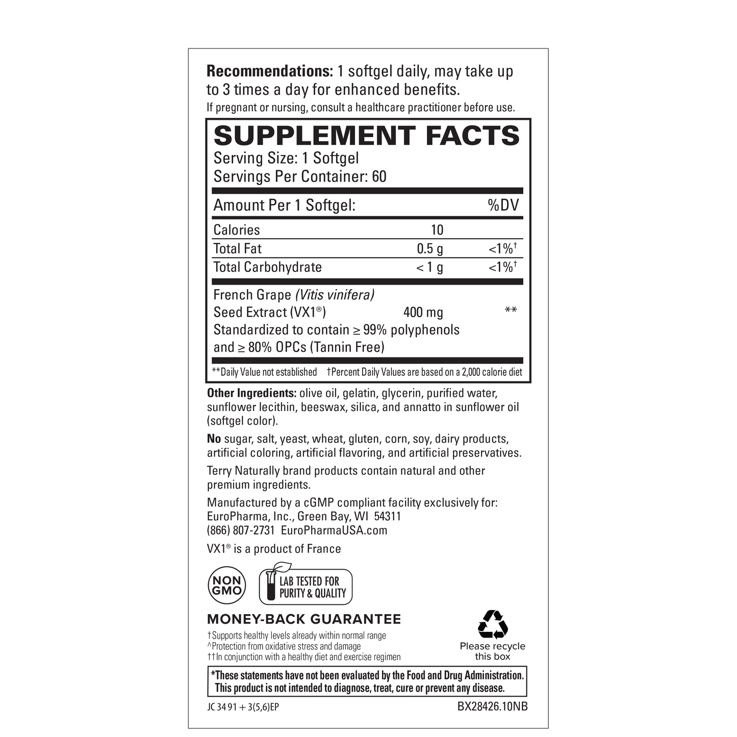 Terry Naturally CLINICAL OPC Extra Strength - 60 Softgels