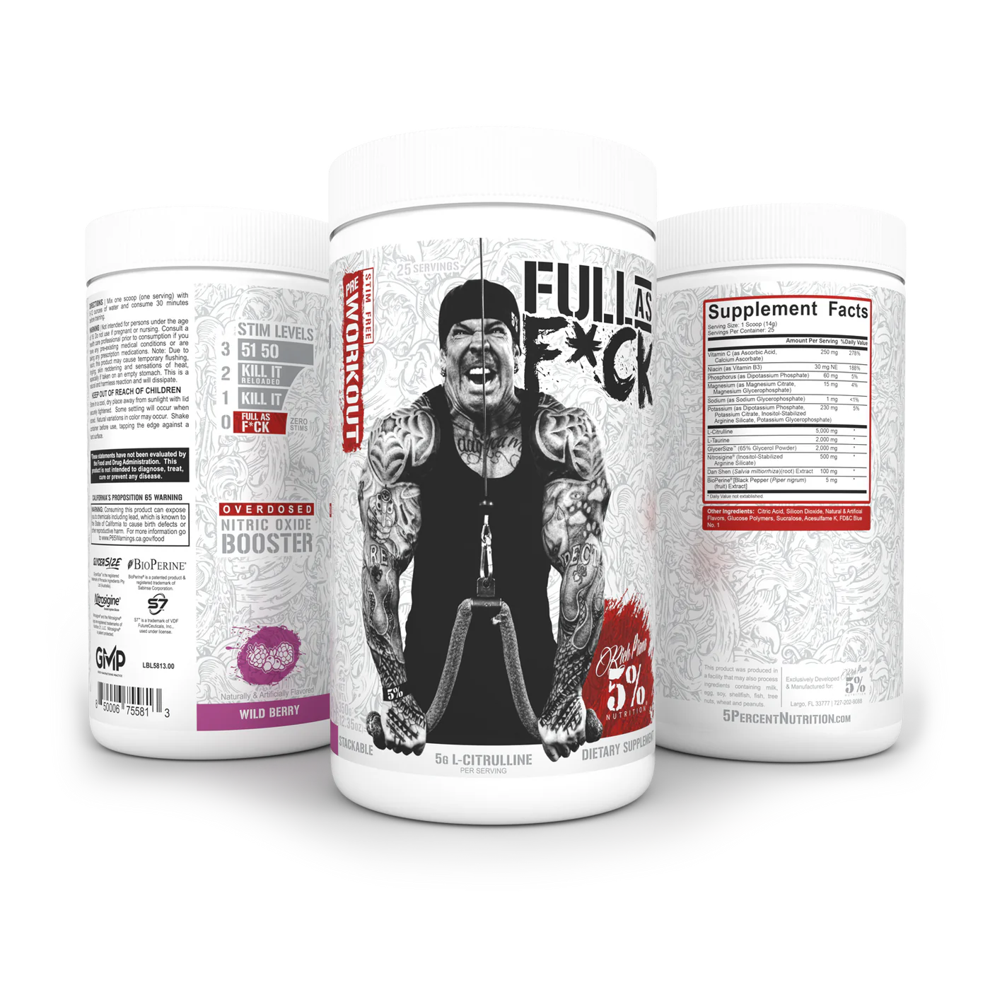 5% Nutrition FULL AS F**K - 25 Servings