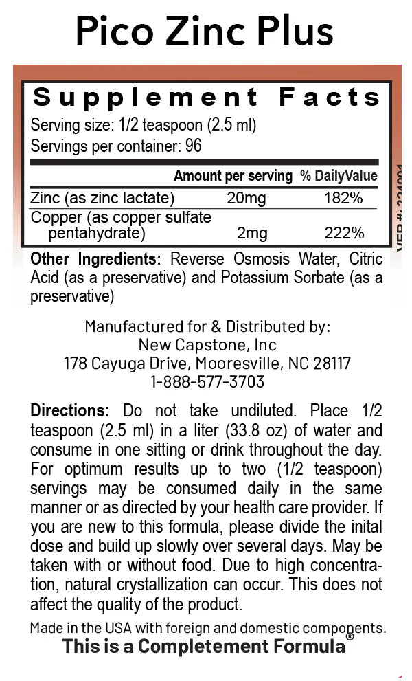 RNA Reset Pico ZINC PLUS - 8 fl oz