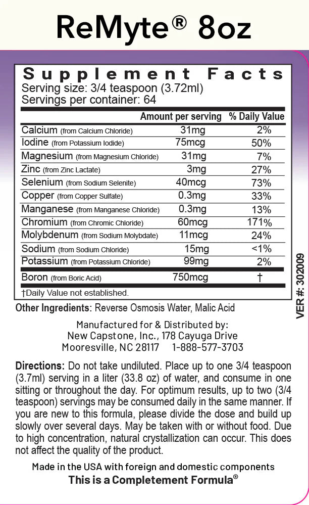 RNA Reset REMYTE Mineral Solution - 16 fl oz