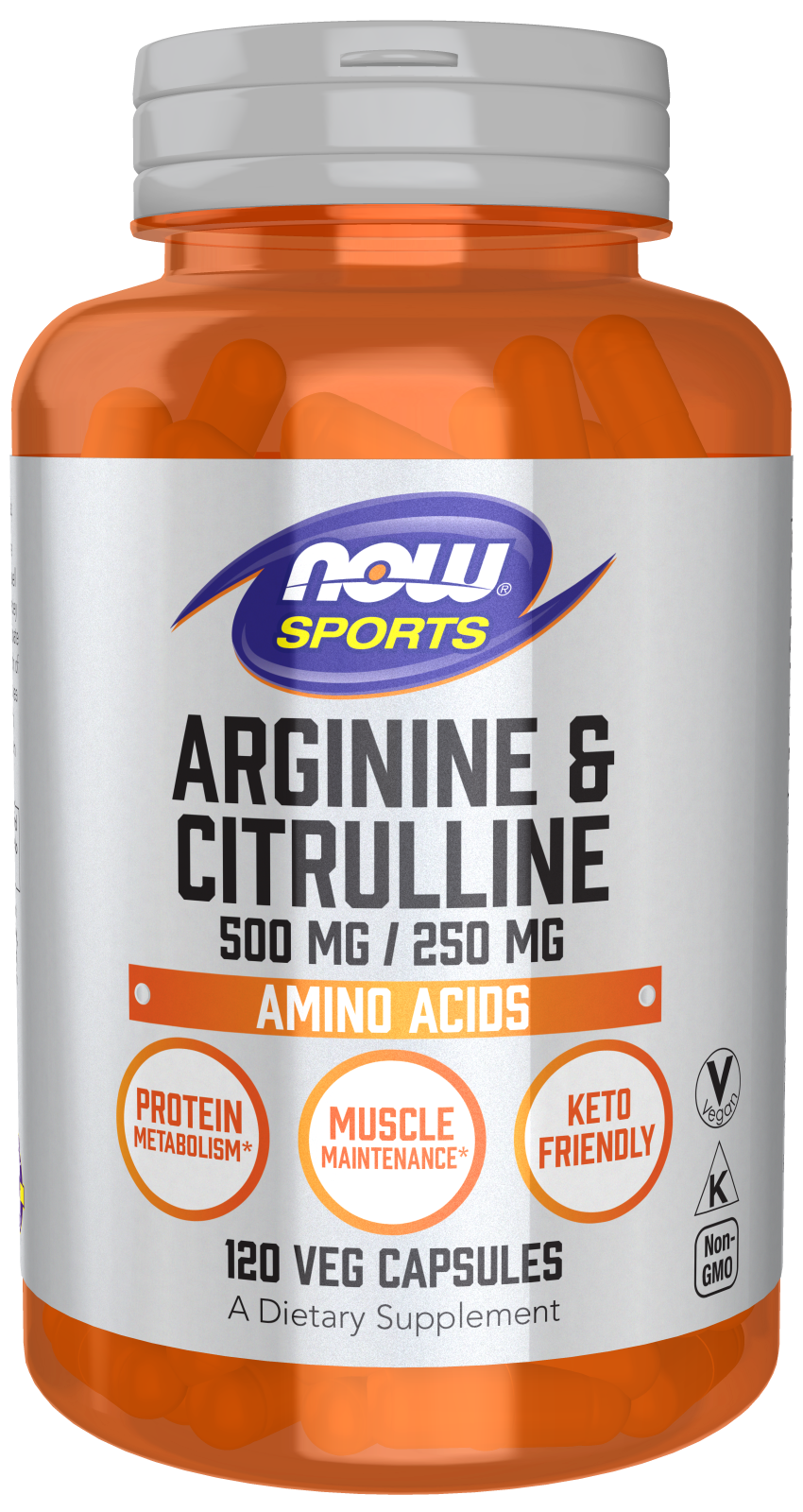 Now Foods ARGININE & CITRULLINE 500/250mg - 120 Veg Capsules