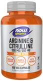 Now Foods ARGININE & CITRULLINE 500/250mg - 120 Veg Capsules