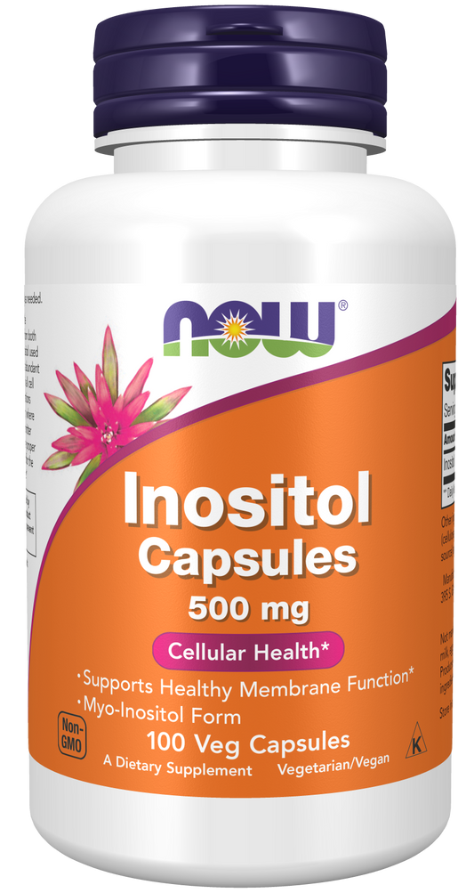 Now Foods INOSITOL Capsules 500mg - 100 Veg Capsules