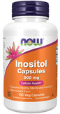 Now Foods INOSITOL Capsules 500mg - 100 Veg Capsules