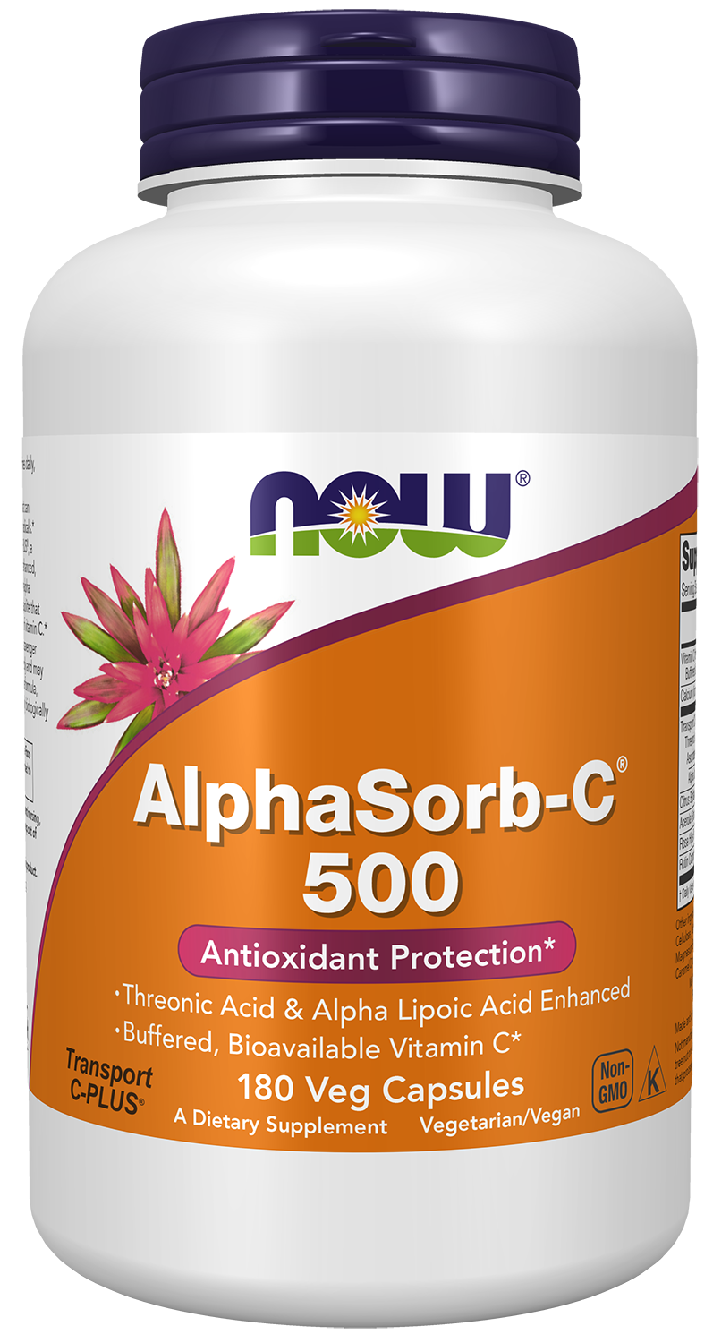 Now Foods ALPHASORB-C 500mg - 180 Veg Capsules