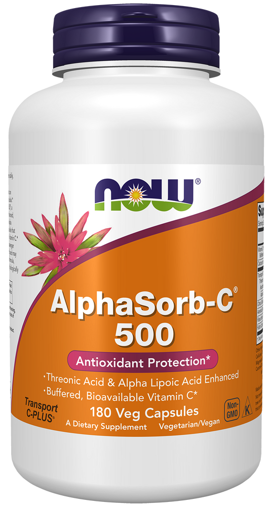 Now Foods ALPHASORB-C 500mg - 180 Veg Capsules