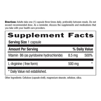 Country Life L-ARGININE 500MG 100 Veg Capsules