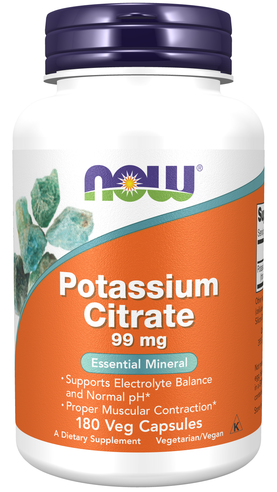 Now Foods POTASSIUM CITRATE - 180 Veg Capsules