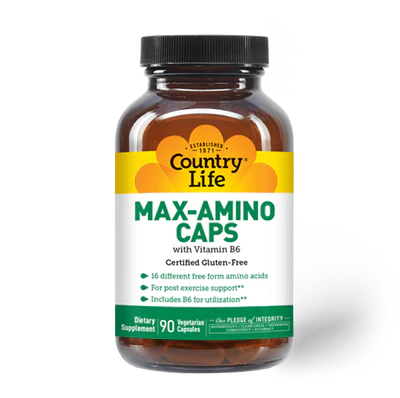 Country Life MAX AMINO W/B-6 90 Capsules