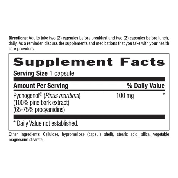 Country Life PYCNOGENOL 100MG 30 Veg Capsules