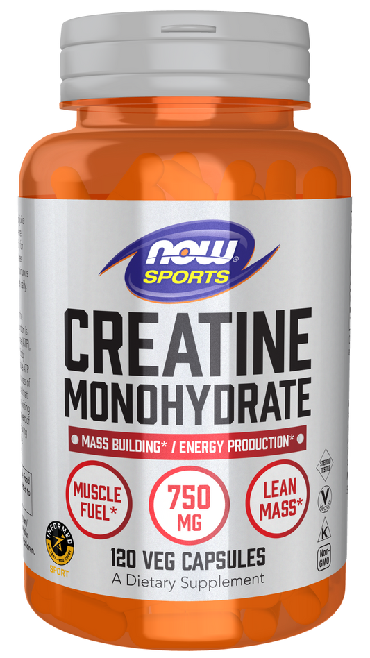 Now Foods Creatine Monohydrate 750 mg - 120 Veg Capsules