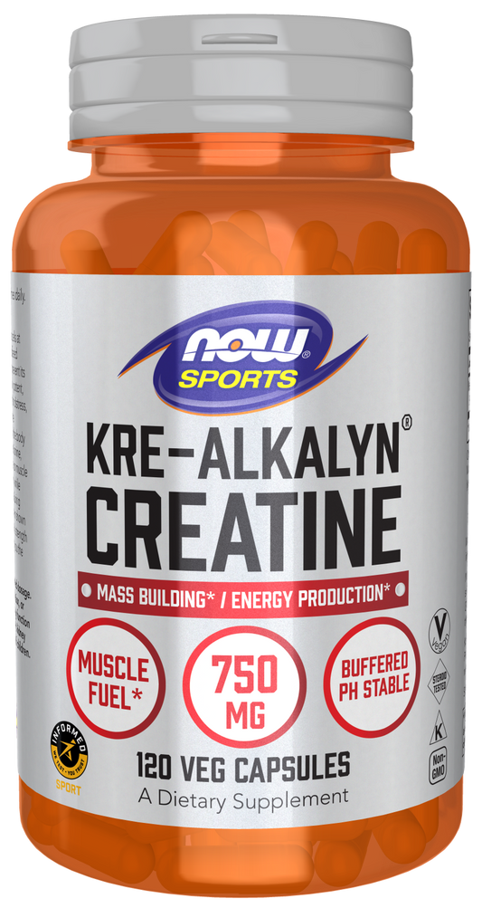 Now Foods Kre-Alkalyn Creatine 750mg - 120 Veg Capsules