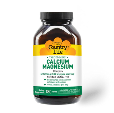 Country Life CALCIUM MAGNESIUM 180 Tablets
