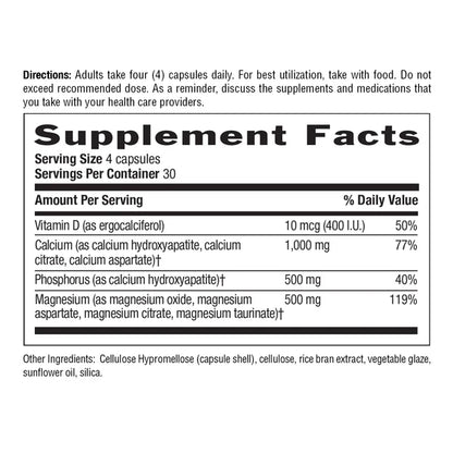 Country Life CALCIUM MAGNESIUM with Vitamin D 120 Veg Capsules