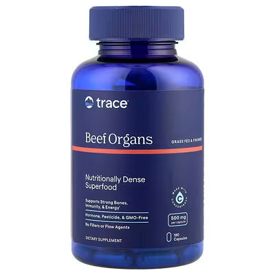 Trace Minerals TM Ancestral Beef Organs 500mg - 180 Capsules