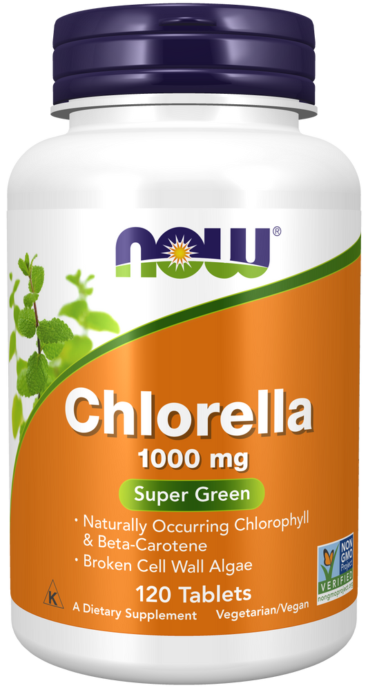 Now Foods CHLORELLA 1000mg - 120 Tablets