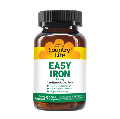 Country Life EASY IRON 25 MG 90 Capsules