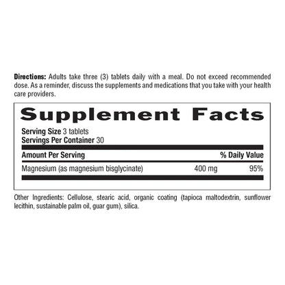 Country Life CHELATED MAGNESIUM GLYCINATE 90 Tablets