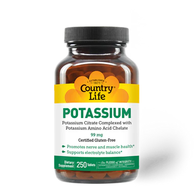 Country Life POTASSIUM 99MG 250 Tablets