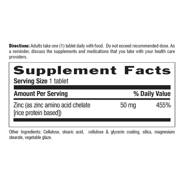 Country Life ZINC 50MG 180 Tablets