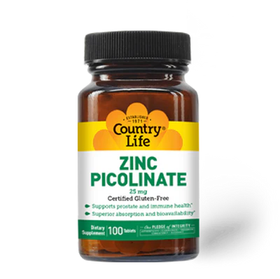 Country Life ZINC PICOLINATE 100 Tablets