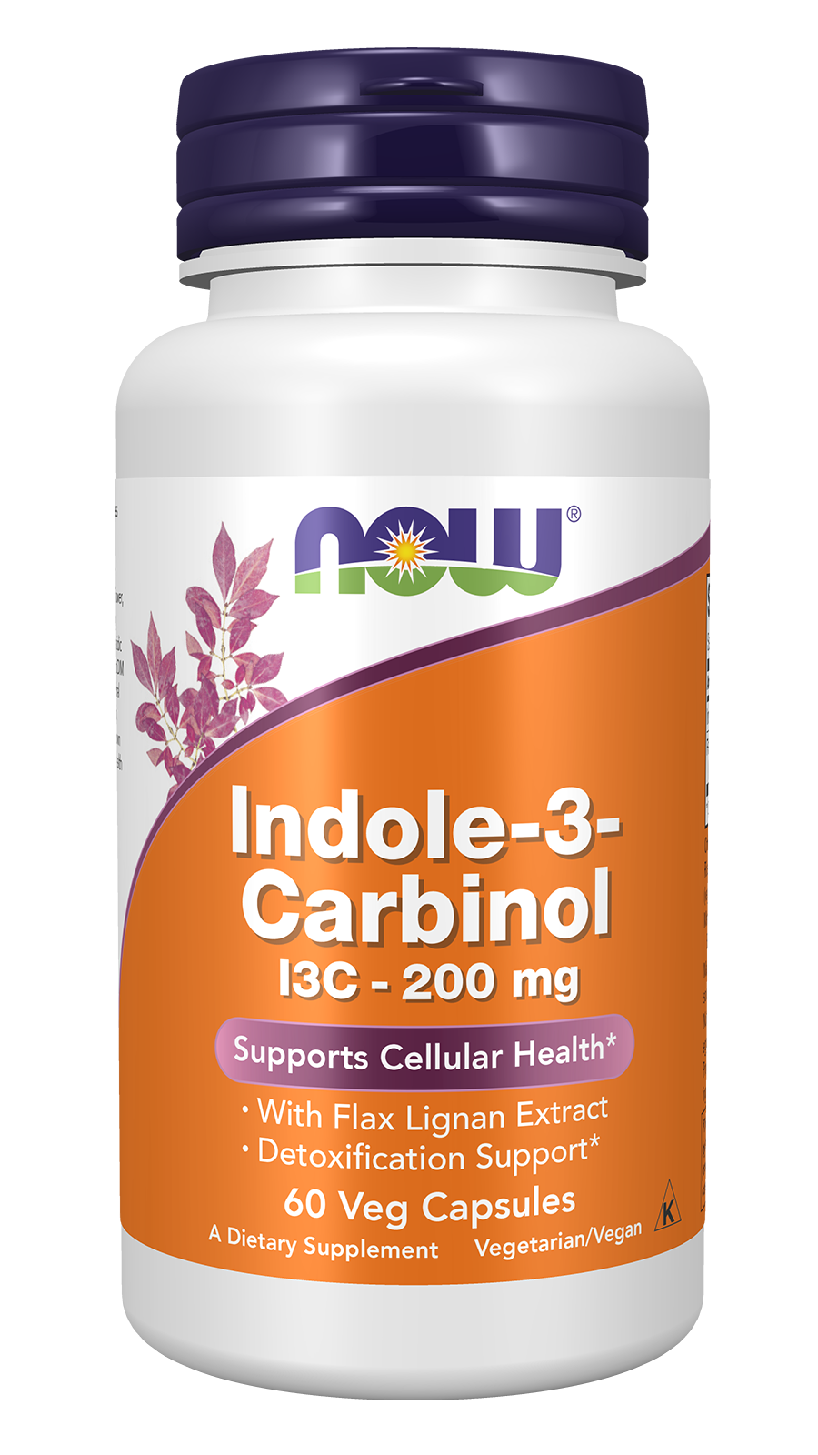 Now Foods INDOLE-3-CARBINOL 200mg - 60 Veg Capsules