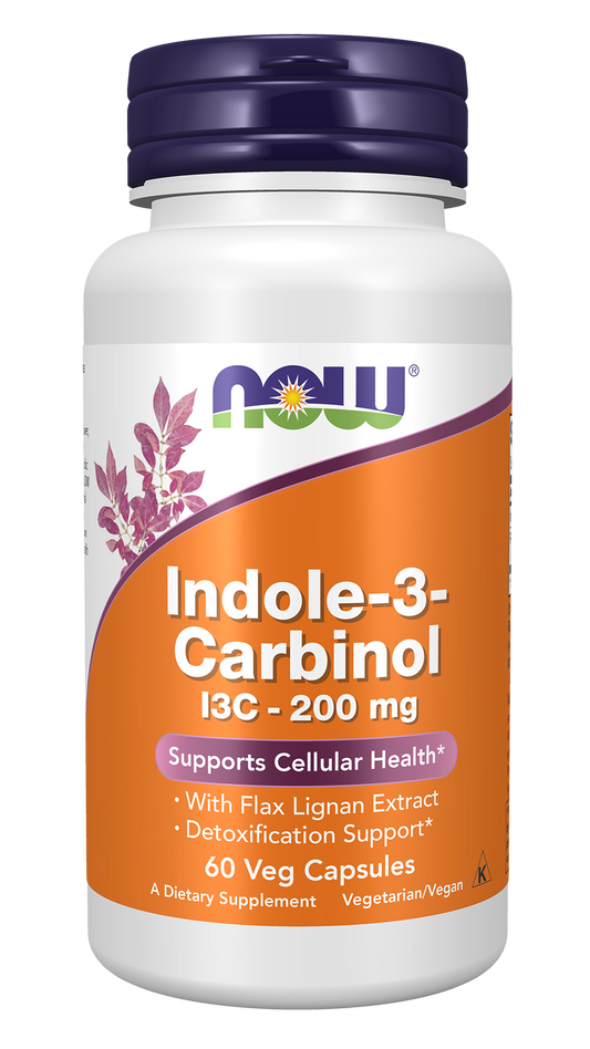 Now Foods INDOLE-3-CARBINOL 200mg - 60 Veg Capsules
