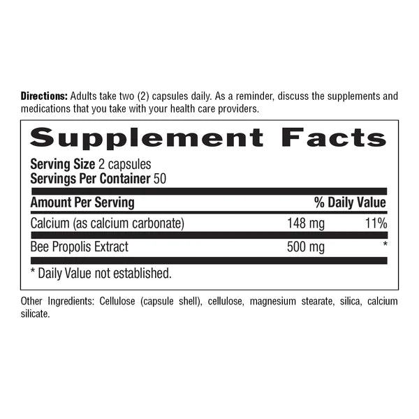 Country Life BEE PROPOLIS 500MG 100 Veg Capsules
