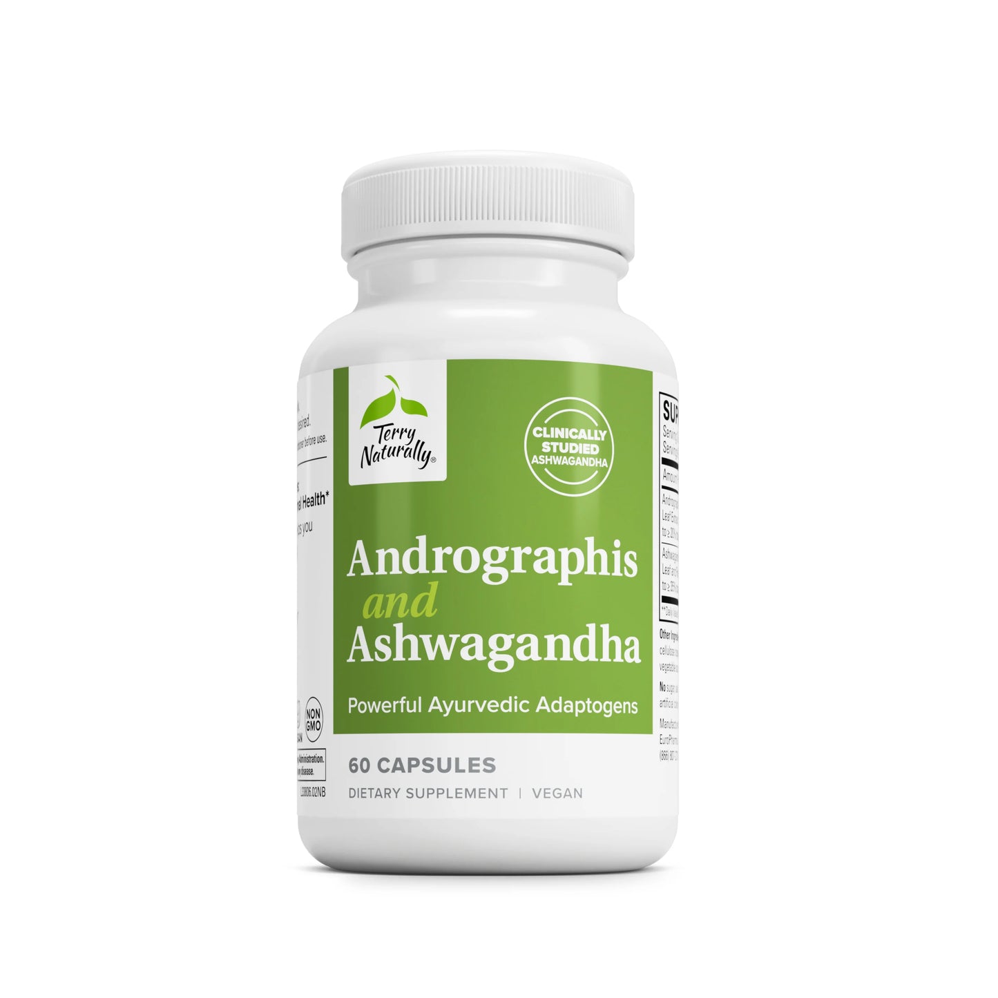 Terry Naturally ANDROGRAPHIS & ASHWAGANDHA - 60 Capsules