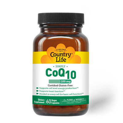 Country Life COQ10 100MG 60 Veg Capsules