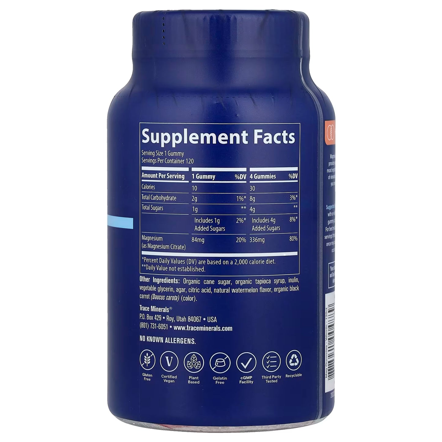 Trace Minerals Magnesium Gummies - 120ct