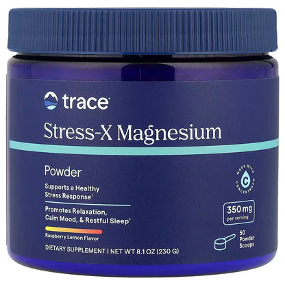 Trace Minerals Stress-X Magnesium Powder - 50 Servings
