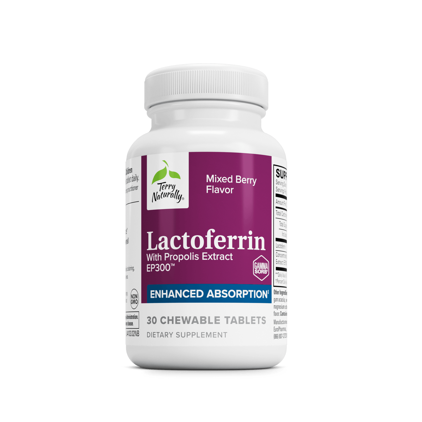 Terry Naturally LACTOFERRIN - 30 Chewable Tablets