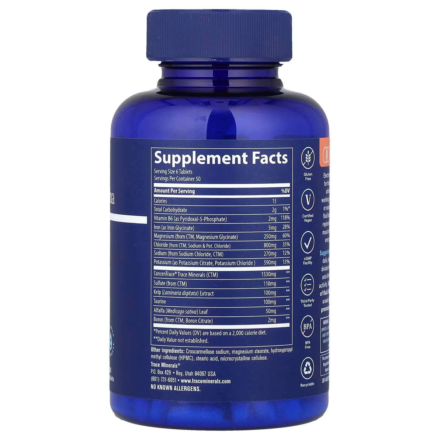 Trace Minerals Electrolyte Stamina Tablets