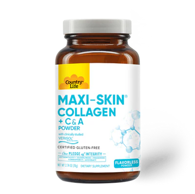 Country Life MAXI-SKIN COLLAGEN+C&A POWDER 30 Servings
