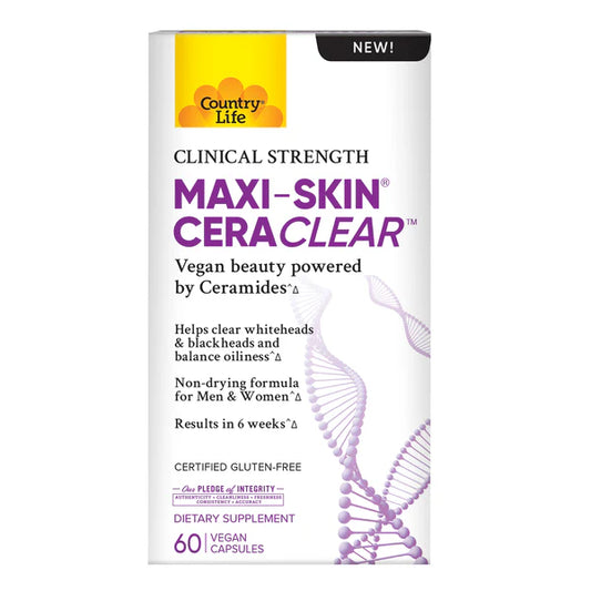 Country Life MAXI-SKIN CERACLEAR 60 Veg Capsules